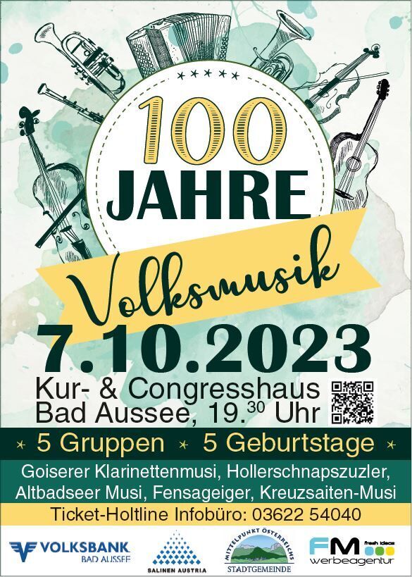 Plakat 100 Jahre Volksmusik