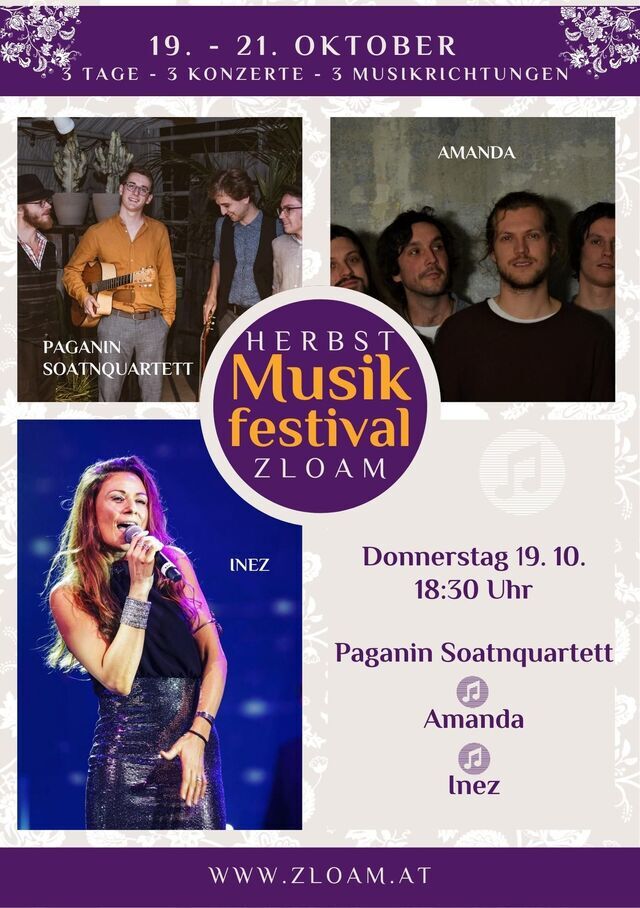 Herbst Musikfestival Zloam 19.10.